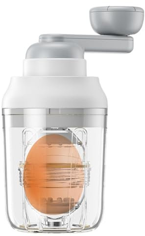 Uhngw Coctelera manual para huevos, coctelera para huevos - Coctelera de huevos para ensalada de huevos de mano | Máquina Manual para hacer huevos dorados, giratoria para huevos dorados hervidos,