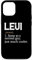 Hülle für iPhone 15 LEVI Wie ein normaler Typ, nur viel cooler, personalisiert
