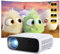 Wielio Full HD 1080P Beamer mit 4K Unterstützung, Bluetooth und WiFi, 18000 Lumen HD Display, Unterstützung 30-200 Zoll Projektionsgröße, Kompatibel mit iOS/Android/Laptop/Xbox(schwarz)