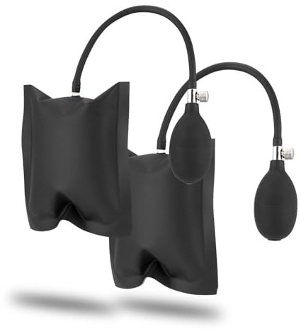 Xzenuo Montagekissen Hebekissen Luftkissenheber Air Pump Wedge Luftkissen Montage Spreizkissen für Türfenstermontage und Autoreparatur Montagehilfe, Möbel, Belastung bis 200kg, 2 Stücke