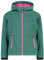 CMP Mädchen Softshelljacke Funktionsjacke Outdoorjacke mit Kapuze Fix Hood, Farbe:Grün, Größe:140, Artikel:-E811 Agave