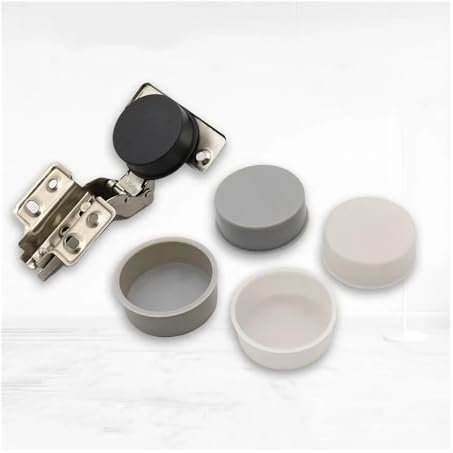 5/10/20 STÜCKE Möbel Scharniere Loch Dekorative Abdeckung Für Schrank Wasserdichte Loch Abdeckungen Wohnkultur Scharnier Abdeckung Kunststoff 35MM (Weiß, 20 Stück_37MM)