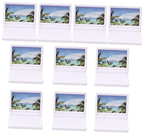 Toddmomy 10pcs Mini Laptop Models Doll House Decor Small House Accessories Miniature Mini Home Toys