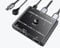 Camgeet Conmutador KVM USB C 2 PC 1 monitor 4K @ 60 Hz, conmutadores KVM tipo C para 2 ordenadores portátiles share 1 monitor y ratón/teclado, conmutador KVM USB-C HDMI con 2 cables USBC y controlador