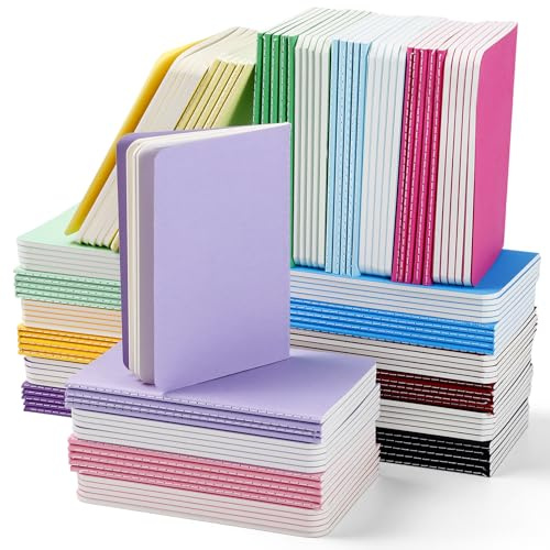 Bgtecho 120 Pack Small Lined Notebooks Bulk