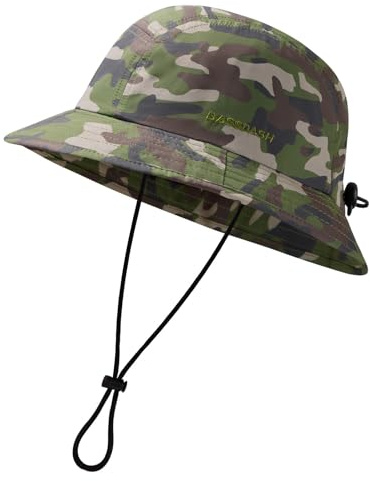 BASSDASH UPF50+ Fischerhut Herren Damen leicht wasserabweisend verstaubar Bucket Hat Sommerhut FH13