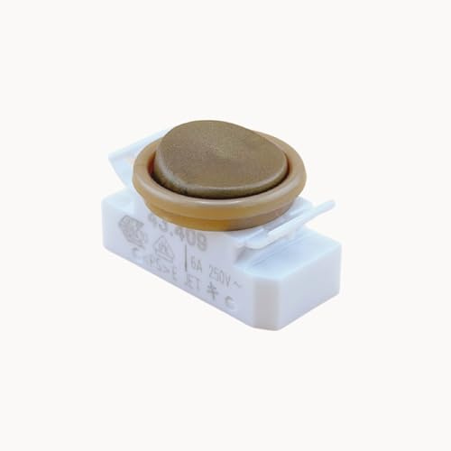Wippschalter BJB 43.409 1 Stück Schalter runde Wippe ON/OFF Leuchteneinbau PVC Einbauschalter für Lampen Ersatzschalter Ersatzteil klein Gold