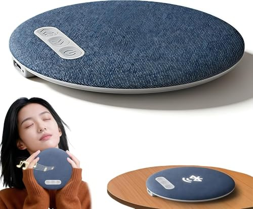 Bluetooth Pillow Speakers for Sleeping, 3-Speed Smart Timer, Mini Portable Under Pillow Speaker with Wireless Bluetooth 5.4, Long-Lasting Battery Life, Soothing White Noise and Hi-Fi Sound