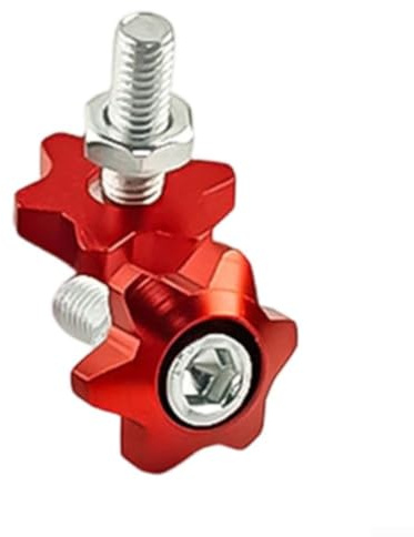 Gold Star Shaped Number Plate Screws for Motorcycles(red)