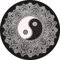 Indische Mandala-Decke / Strandtuch, rund, Hippie-Motiv, Strandmotiv, Mandala, Baumwolle, Yogamatte, Gobelin, Bohemian-Stil, Ying Yang