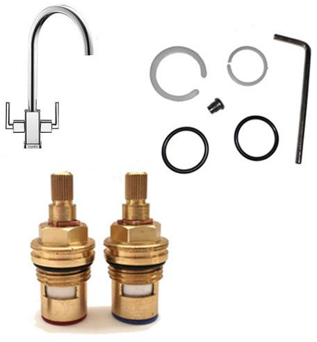 Tap Magician Franke Mythos Repair Spares Kit - Compatible Spout O Ring Seals & Cartridge Valve Pair