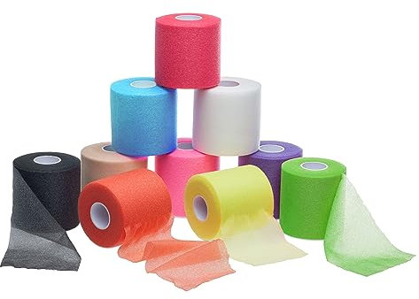 ZiATEC Power-Underwrap zur Haarfixierung in vielen Farben - Unter-Tape Hautschutz - Ultrawrap, Farbe:2 x pink (2 rolls)