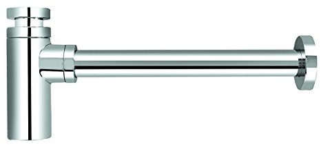 VARIOSAN Design Siphon Geruchverschluss 12555, 1 1/4, 32 mm, Messing, verchromt