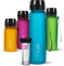 720°DGREE Gourde d'Eau 1l “uberBottle“ +Fruit-Infuseur softTouch - Sans BPA, Anti-fuite - Bouteille, water bottle idéale pour Enfants, Sport, Randonnée, Gym, Camping, Université, Voyage, Travail, Yoga