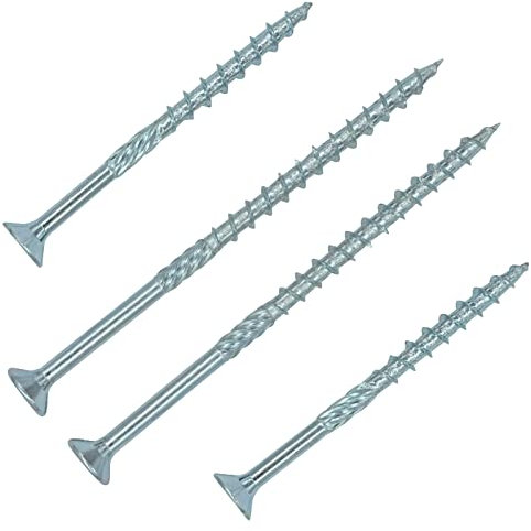 Holzbauschrauben mit Senkkopf - 10x260 mm - 50 Stück - T40 - Stahl galv. verzinkt - kopfverstärkt - SC-Normteile