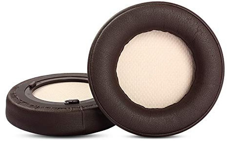 YunYiYi - Almohadillas para los oídos de Repuesto compatibles con Corsair Virtuoso RGB inalámbrico SE de Espuma viscoelástica (marrón/Anillo de plástico)