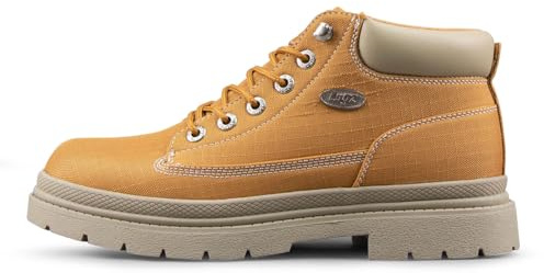 Lugz Men's Drifter Chukka Boot, Golden Wheat/Cream Ripstop, 12 M