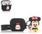 Derhom Airpods 3 Silicone Case Funny Cute Fashion Skin Soft Cartoon Cover Compatible for Apple Airpods 3 with Keychain [Cartoon with Doll Series] (Minnie)