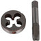 BQLZR Gewindeschneider Stahl Handgewindebohrer Schraubenform Kit für Industrie-Reparatur Silber BSP 1/8