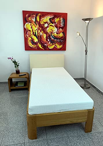 Medidoc Orthopädische 7-Zonen Komfortschaummatratze, Härtegrad 2-3 (RG 30 mittelfest), ohne Bezug, Öko-Tex zertifiziert Größe 195 x 200 cm, Höhe 16 cm, produziert nach deutschem Qualitätsstandard