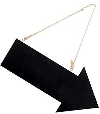Ciieeo Pfeiltafel H?ngende Tafelschilder: 3Pcs L?schbare - Tags DIY Plaque Vintage Rustic Blackboard mit Jute- Schnur für House Partys Hochzeitsempfangzeremonie Bar Salty Bar Schild