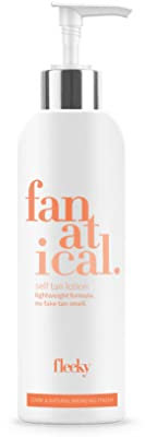 fleeky Self Tan Lotion für den Körper - Veganes & tierversuchsfreies Selbstbräuner Mousse zum täglichen Auftragen, das Mousse spendet Feuchtigkeit und sorgt für eine individuell Bräunung