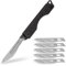 KeyUnity KK01 Titanium couteau pliant, couteau de poche EDC utilitaire avec #24 lame interchangeable, pour la chasse en plein air, le camping, la pêche (PVD noir)