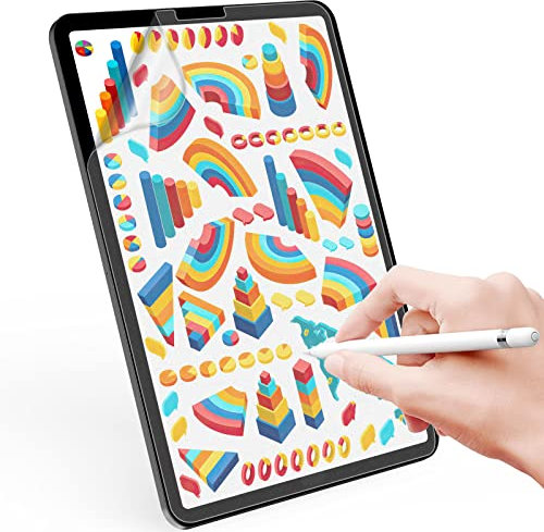 JANOLTY 3 Stück Schutzfolie für iPad Air 5.Generation 2022 & iPad Air 4 2020 10,9 Zoll, iPad Pro 11 (2022/2021/2020/2018), Matte Papier Displayschutzfolie PET zum Zeichnen, Schreiben, Skizzieren