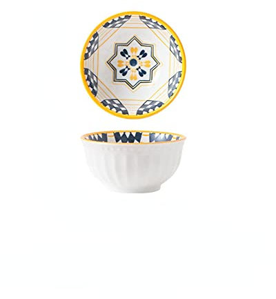RAHYMA Donburi, tazón horneado, tazón de sopa La fortuna está en juego/123 (Color : A brilliant pen)