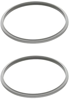 Dichtungsring aus Silikon, Ersatzzubehör für Schnellkochtopf, Grau, Dichtungsring für Schnellkochtopf aus Aluminiumlegierung, 24 cm, 2 Stück