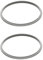 Dichtungsring aus Silikon, Ersatzzubehör für Schnellkochtopf, Grau, Dichtungsring für Schnellkochtopf aus Aluminiumlegierung, 24 cm, 2 Stück