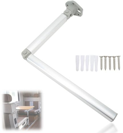 KUIDAMOS Support de Barre Pliable pour Camping-Car, Support Solide, Pieds de Table Pliables Polyvalents de Haute résistance anodisés avec vis pour Yacht