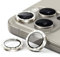 JETech Kameraschutz für iPhone 15 Pro 6,1 Zoll und iPhone 15 Pro Max 6,7 Zoll, Bling Glitzer Individuelle 9H Gehärtetes Glas Metallring Abdeckung, HD Klar, 1 Set (Titan Natur)