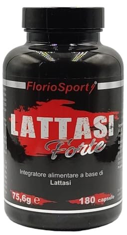 Lattasi Forte 20.000 FCC ALU 180 capsule - Integratore Alimentare Enzima Digestivo per l'intolleranza e la digestione del Lattosio.