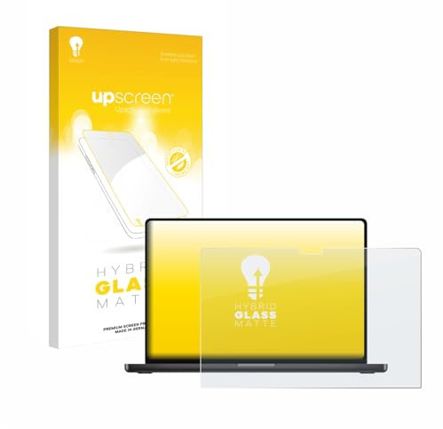 upscreen Entspiegelungs-Schutzglas für Apple MacBook Pro 16 2024 M4 Schutzfolie Panzer Folie Glas Matt [Extrem Kratzfest 9H, Anti-Reflex]