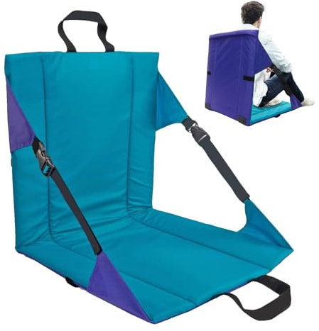 Sièges De Stade pour Gradins - Coussin De Siège Léger avec Dossier, Chaise De Stade Pliante | Siège Inclinable pour Hommes Et Femmes, Confort Optimal pour Spectacles, Sports Et Activités Extérieures