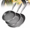 Hybrid Nonstick Frying Pan, Stainless Steel Induction Geo Hex Frying Pan, Dishwasher and Oven Safe, Induction Ready, Compatible with All Cooktops (26CM)