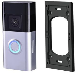 GESTECH Retro Adapter Mount Upgrade From Ring1st 2nd Generation Doorbell To Video Doorbell 2, 3, 3+, 4, Doorbell Plus, Doorbell Pro, Black, (2nd Gen To Doorbell 2, 3, 4, Plus, Pro)