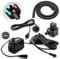 CLGarden Springbrunnenpumpe SP1-S Komplettset mit Beleuchtung RGB Farbwechsel, 12 Volt Trafo, Schlauch, Schaumstoffdichtung für Zierbrunnen Wasserspiel