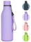 flintronic 550ml Gourde Isotherme, Bouteille d'eau en Acier Inoxydable avec Sangle, Double Paroi Sous Vide Bouteille d'eau Isotherme au 24h Froid/12h Chaud,Sans BPA, Anti Fuite (Violet