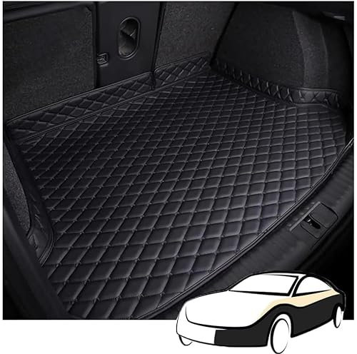 JXZXC Maletero Coche Protector para BMW X1 M Sport, Impermeable Antideslizante Cuero Estera Funda Maletero Bandeja Accesorios,Black
