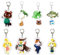 8 Porte Clés Animal Crossed Figurine Pendentifs Porte-Clés Decoration Animal Crossed Accessoires Keychain, Acrylique