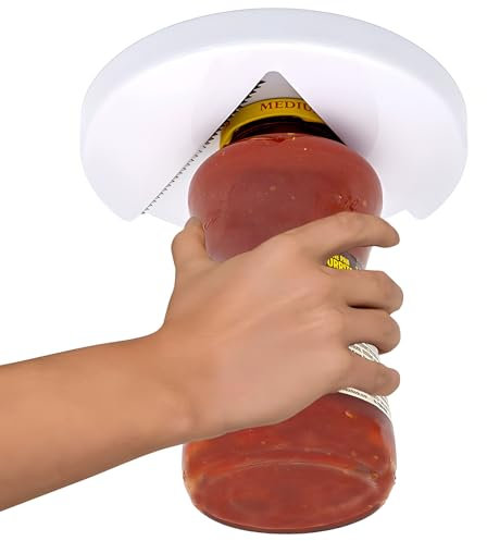 Jar Opener Under Cabinet, Under Cabinet Jar Opener Wall Mounted, Jar Opener Wall Mounted, Tin Opener UK, with Arthritis for Cans and Jars