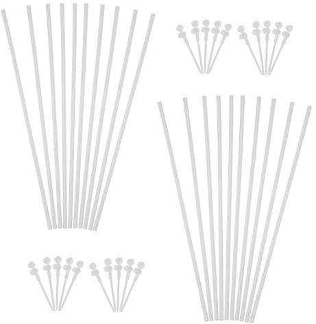 CIYODO 20set Windmill Accessories Diy Pinwheel Rods Making Poles Windmill Model Parts for Garden Sticker Tags for Jewelry Pricing