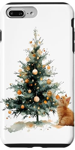 Christmas tree, cat, cute, kitten Case for iPhone 7 Plus/8 Plus