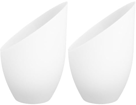 GRIRIW Pantalla 2 Lámpara en Forma Claro de Plástico de Color para Compatible de Herradura Piezas y Luz Cálida Mesa