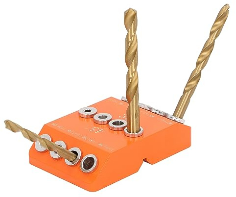 FTVOGUE Gabarit de Guidage de Perçage coudé 30 45 90, Gabarit de Perçage en Alliage d'aluminium pour Poteau en Bois, Parfait pour les Rampes de Câbles et les Rampes d'escalier