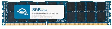 OWC OWC1866D3MPE8GB 8GB DDR3 1866MHz ECC Speichermodul – Speichermodule (8 GB, 1 x 8 GB, DDR3, 1866 MHz, 240-pin DIMM, Schwarz, Blau, Gold)