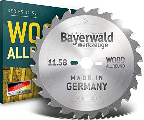 Bayerwald - HM Kreissägeblatt für Holz - Ø 250 mm x 3.2 mm x 30 mm | WZ negativ (24 Zähne) | für Kapp- & Gehrungssägen
