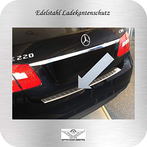 Spangenberg Edelstahl Ladekantenschutz passend für Mercedes Benz E-Klasse W212 Limousine Stufenheck vor Facelift Baujahre 03.2009-03.2013 Art. 3235661
